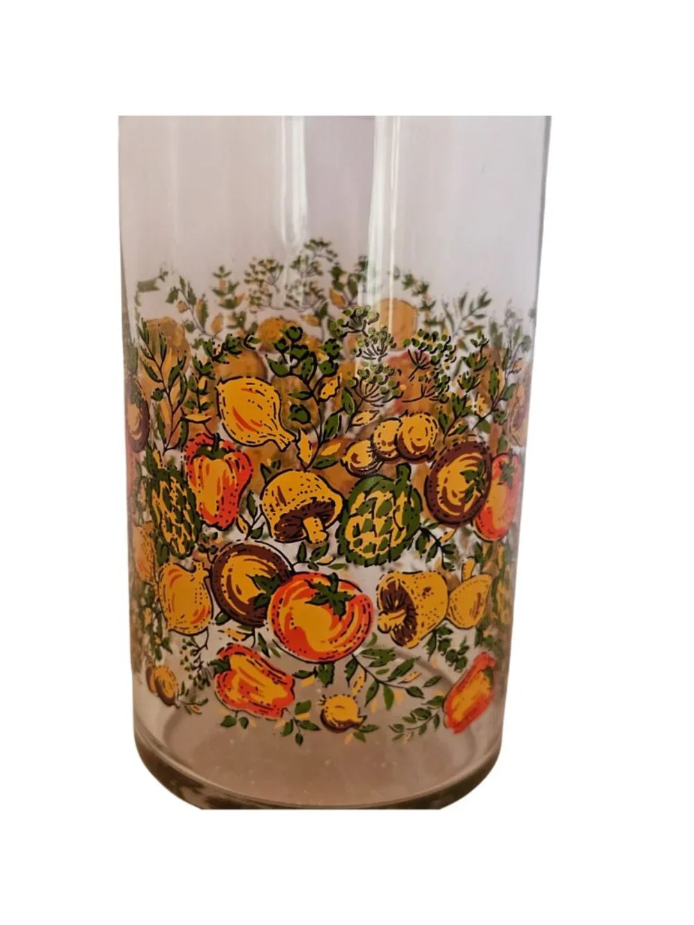 Libbey Spice of Life Glass Jar canister retro charm vintage 1970s kitchen jar 9